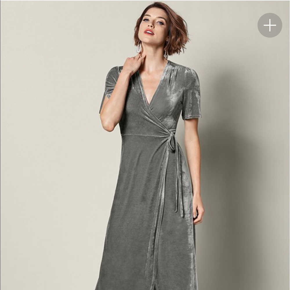 Venus Bridesmaids Formal Velvet Dress